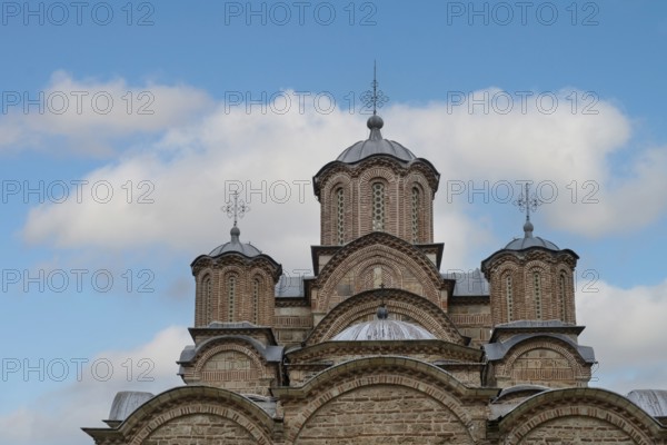 Gracanica Monastery, cross-domed church with five domes, UNESCO World Heritage Site, Gracanica, Kosovo