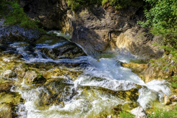 Höllbachklamm at Wegkapelle Maria an der Klamm, Höllbach, Weissenbachtal, Salzkammergut, Upper Austria, Austria