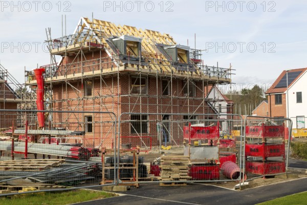 Honours Meadow new housing development by Persimmon, Rendlesham, Suffolk, England, UK