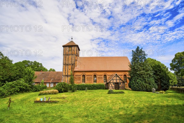 Wendemark village church, Altmärkische Wische, Saxony-Anhalt, Germany
