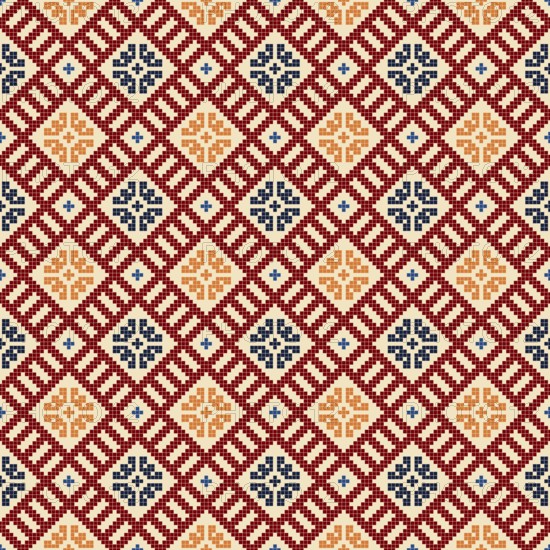 Traditional Latvian embroidery seamless pattern, vector illustration