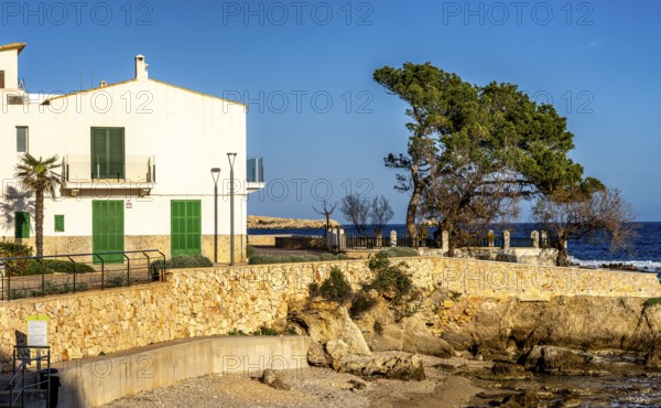 Small houses and villas on the north coast, Cala Rajada, Balearic Islands, Majorca, Spain