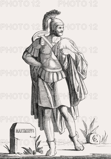 Maximinus Thrax or Maximinus I, Gaius Julius Verus Maximinus Augustus, c. 173 – 238, Roman Emperor