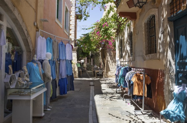 Old town alley in Rethymno, Crete, Greece