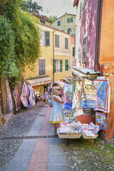 Shopping street, Portofino, Liguria, Italy
