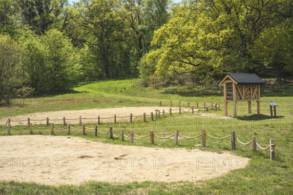 Insect asylum, insect box, insect hotel, bee house, an artificial help for nesting and overwintering insects in Stenshuvud national park, Simrishamn municipality, Skåne county, Sweden, Scandinavia