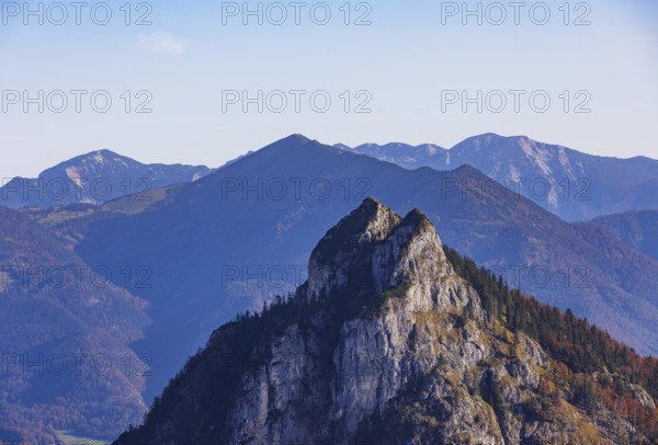 View from Windkogel to Sparberl, Postalm, Osterhorn group, Salzkammergut, Salzburg province, Austria