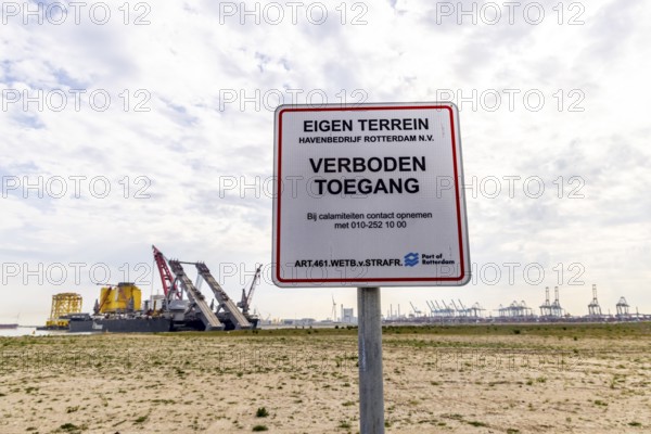 Pioneering Spirit. Workboat of the Swiss offshore service provider Allseas. The world's largest workboat for laying pipelines. It is the largest ship ever built in terms of gross tonnage and width. It is 382 metres long and 123 metres wide. From the end of 2018, it was busy laying the Nord Stream 2 pipeline in the Baltic Sea. Maasvlakte 2 deep-sea harbour, Rotterdam, Zuid-Holland, Netherlands