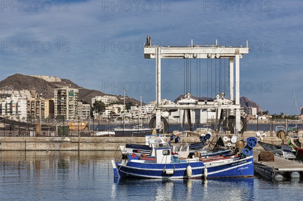 Boats in the harbour, Águilas, Costa Cálida, Region of Murcia, Spain