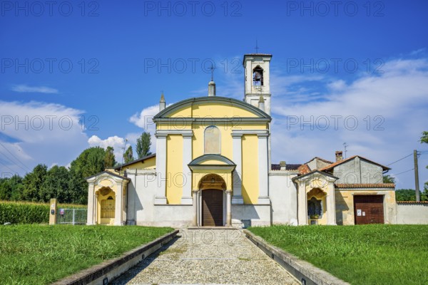 Church near Cornegliano Laudense, Lombardy, Italy