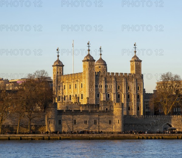The Tower of London and River Thames, London, England, UK
