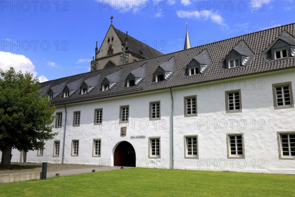 Haus Altenberg is a youth education centre of the Archdiocese of Cologne at Altenberg Cathedral, Bergischer Dom, former monastery church of Altenberg Abbey, built by the Cistercians in 1133, Rheinisch-Bergischer Kreis, administrative district of Cologne, North Rhine-Westphalia, Germany, Altenberg Cathedral