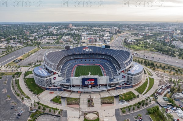 Denver, Colorado, Empower Field at Mile High, home of the Denver Broncos football team. The stadium was formerly known as Broncos Stadium at Mile High, Invesco Field at Mile High, and Sports Authority Field at Mile High