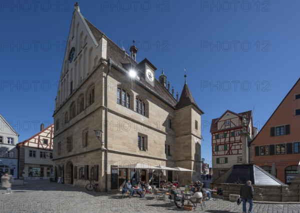 Old Town Hall, built from 1470 to 1476, Marktpl. 1, Weissenburg, Middle Franconia, Bavaria, Germany