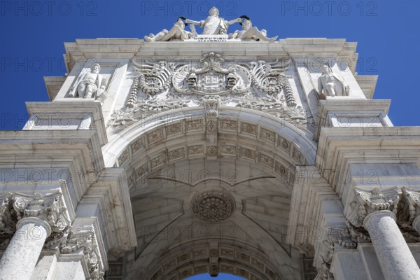 Triumphal Arch of Rua Augusta, Arco da Rua Augusta, Baixa neighbourhood, Lisbon, Portugal