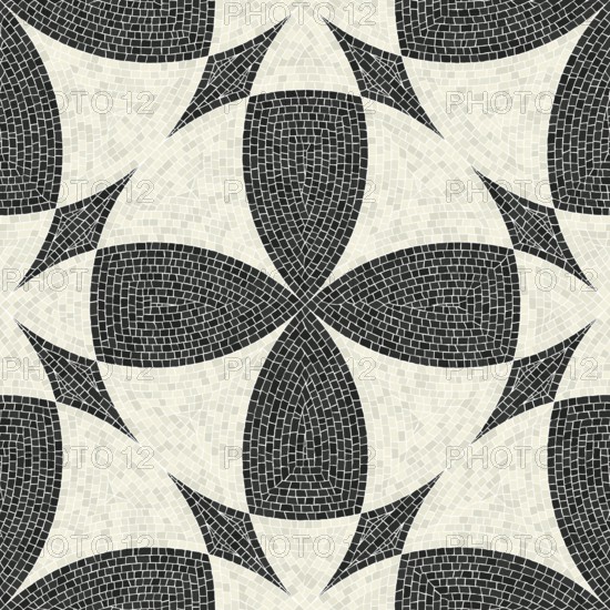 Mosaic tiles, repeating pattern. Vector template