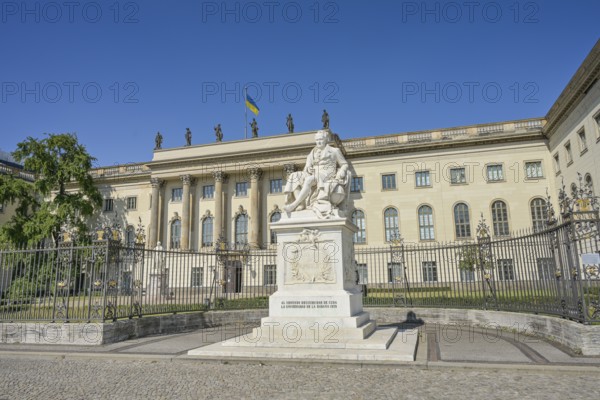 Alexander von Humboldt Memorial, Main Building, Humboldt University, Unter den Linden, Mitte, Berlin, Germany