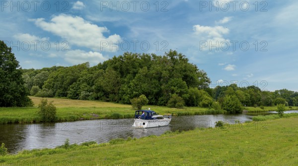 River in the Lower Oder Valley National Park, Criewen, Brandenburg, Germany