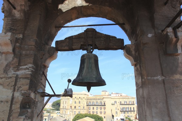 City of Palermo, Bell of the Campanile di San Giuseppe Cafasso, Sicily, Italy