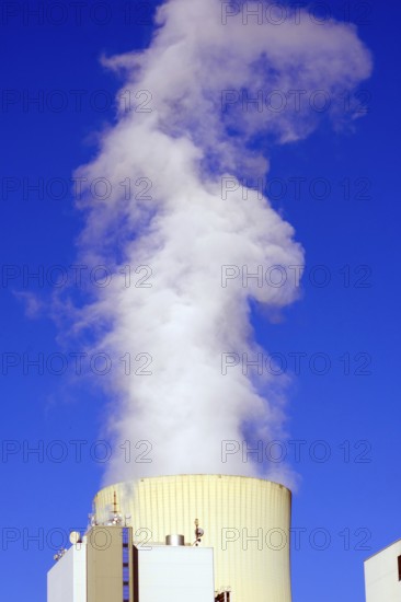 Großkrotzenburg, Bavaria, Germany, Uniper coal-fired power plant Staudinger, coal-fired power plant, environmental pollution, CO2, greenhouse gases, exhaust gases