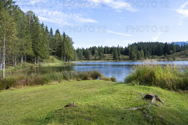 Wildensee am Kranzberg, Mittenwald, Werdenfelser Land, Upper Bavaria, Bavaria, Germany