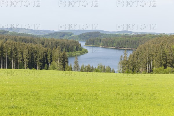 Saidenbach Dam, Erzgebirge, Saxony, Germany