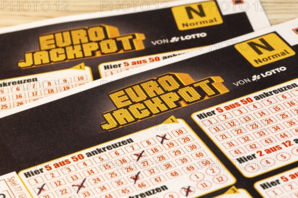 Eurojackpot: Close-up of a ticket