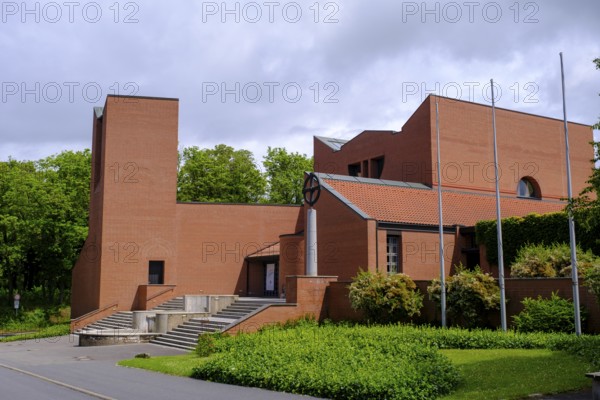 St Michael's Church, Casteller Ring Community, on the Schwanberg, Steigerwald nature park Park, Lower Franconia, Franconia, Germany