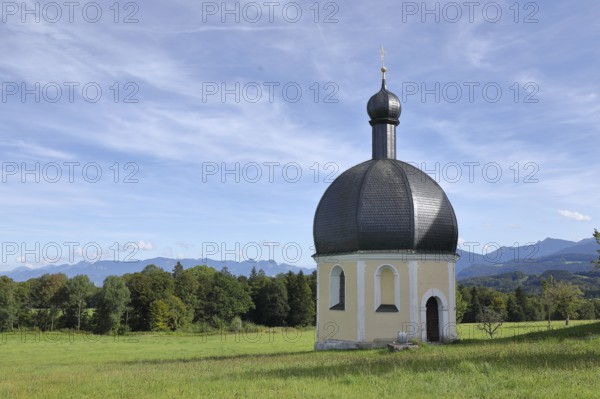 St Vitus Chapel of the pilgrimage church of St Marinus and Anian, Irschenberg, Upper Bavaria, Bavaria, Germany