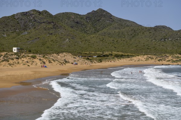 Playa de Calblanque, beach in the regional park Monte de las Cenizas y (Peña) del Águila, near Cartagena, region Murcia, Spain