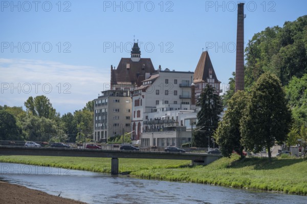 Former Riegel brewery, produced from 1834 to 2003, Großherzog-Leopold-Platz 2, Riegel am Kaiserstuhl, Baden-Württemberg, Germany