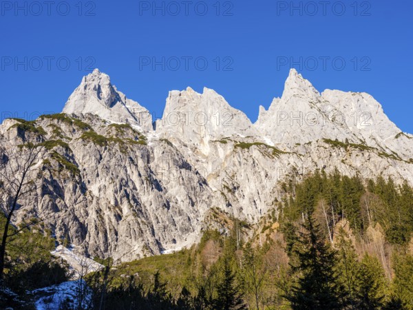 Mühlsturzhörner and Grundübelhörner, Klausbachtal, Reiteralpe, Berchtesgaden National Park, Berchtesgaden Alps, Ramsau, Berchtesgadener Land, Upper Bavaria, Bavaria, Germany