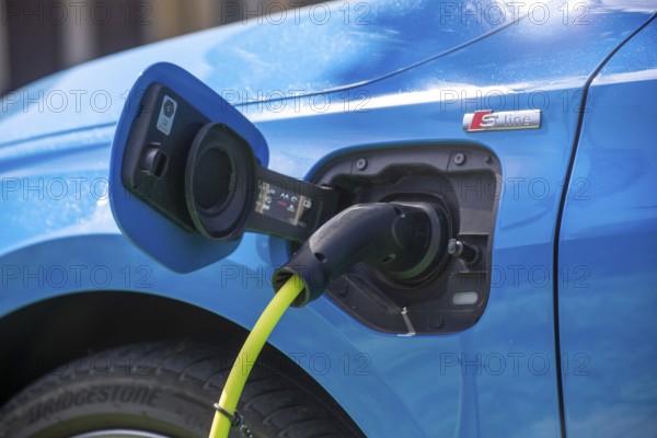 Audi at a charging station in Ludwigshafen am Rhein