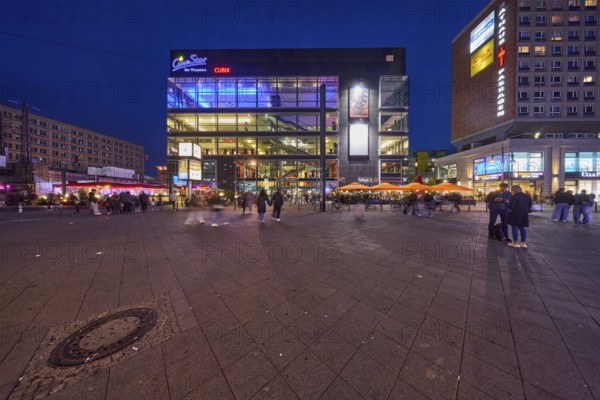 CineStar Berlin, CUBIX am Alexanderplatz, evening, Berlin, capital, independent city, federal state of Berlin, Germany