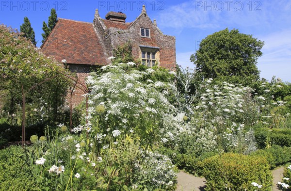 The White Garden, Sissinghurst castle gardens, Kent, England, UK