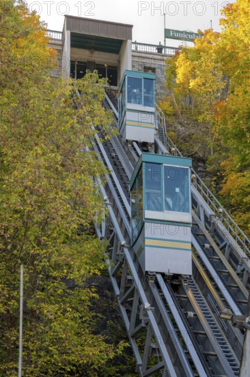 Funiculaire du Vieux-Québec funicular railway Quebec Canada