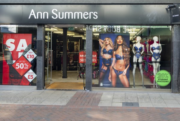 Ann Summers shop in town centre of Ipswich, Suffolk, England, UK