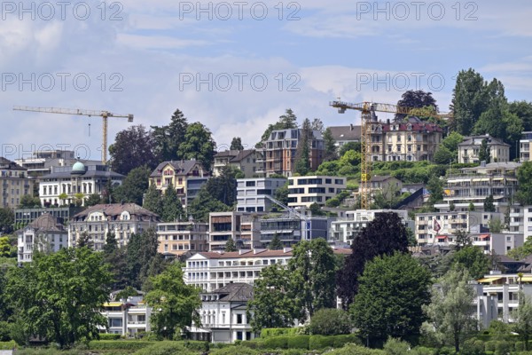 Development on a slope Multi-family houses