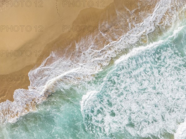 Aerial view of Paliku aka Donkey Beach, Kauai, Hawaii, USA, North America