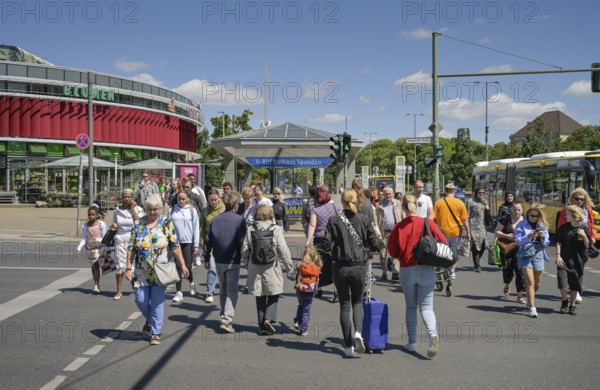 Pedestrian crossing, Altstädter Ring, Spandau, Berlin, Germany