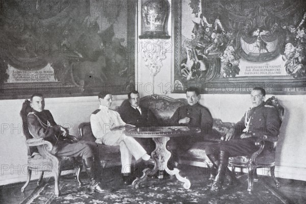 One of the last meetings with Kerensky in the Kremlin, 1917, Moscow, Russia