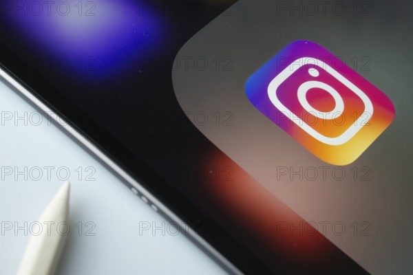 Dhaka, Bangladesh- 17 March 2025: A close up of an iPad screen displaying the instagram app
