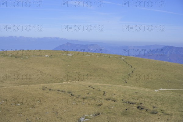Trenches from the 1st World War, summit of Monte Fior, Foza, province of Vicenza, Italy