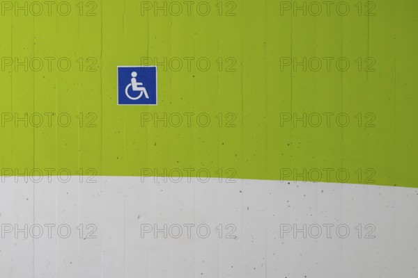 Logo disabled car park