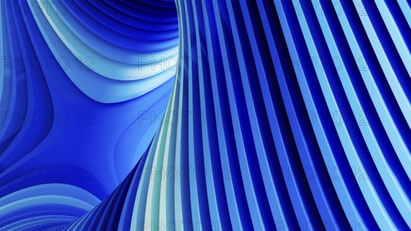 Colorful, flowing lines form a captivating abstract background, showcasing dynamic geometric shapes that evoke depth and movement