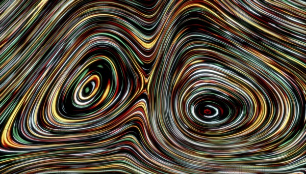 Dynamic 3D render featuring flowing wavy patterns in vibrant colors, inspired by Ethereum aesthetics The intricate design creates an engaging visual experience