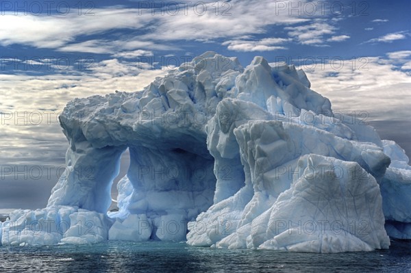 Antarctica, floating iceberg, Cierva Cove, Danco Coast Bay, Grahamlands
