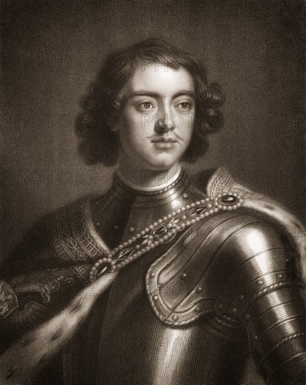 Peter the Great, Peter I or Pyotr Alexeyevich Romanov, 1672-1725, Czar and Grand Duke of Russia and first Emperor of the Russian Empire