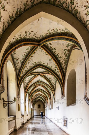 Cloister, Cistercian Abbey of Mogila, 13th century, Nova Huta, Krakow, Poland