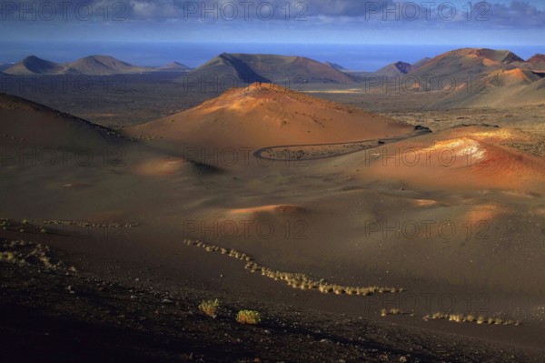 Canary Islands, Lanzarote, Timanfaya National Park, Dunes, Lanzarote, Canary Islands, Spain